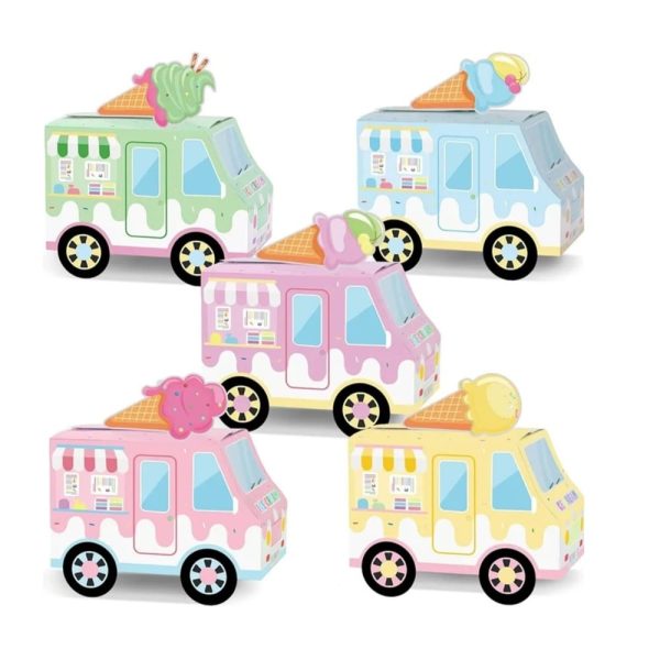 Ice Cream Truck Shaped Favor Boxes