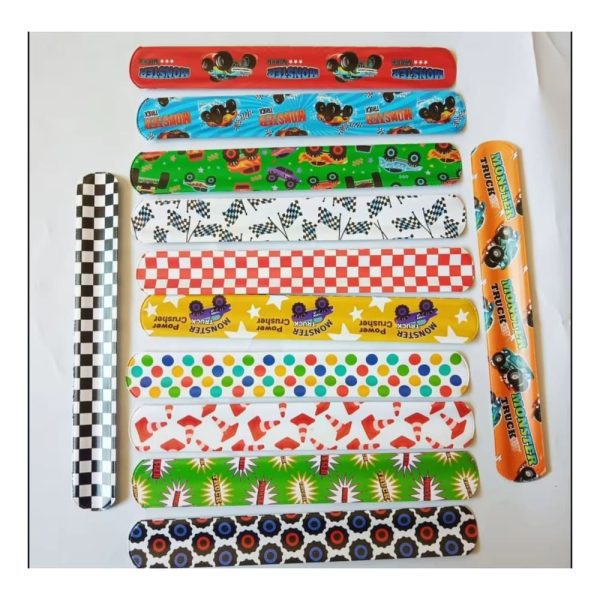 Monster Truck Party Favors Slapbands Design 2