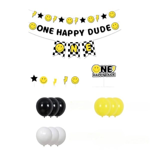 One Happy Dude Party Decoration Set