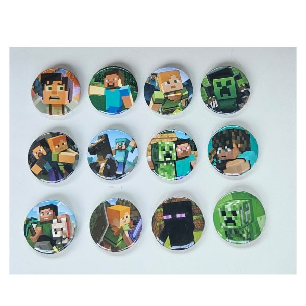 Pixel Party Button Badges Party fillers Party Accesories