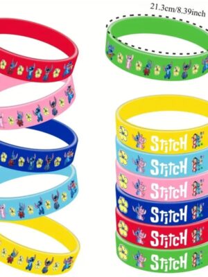 Stitch Themed Party Favors Silicone Wristbands