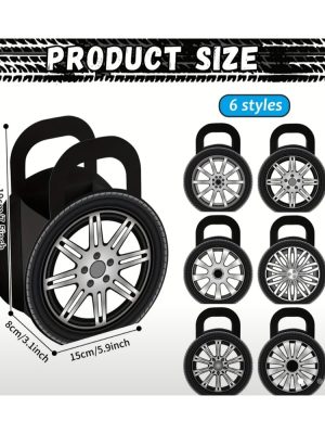 Wheel Shaped Favor Bags 6 Piece Party Favors For Racing Themed Party