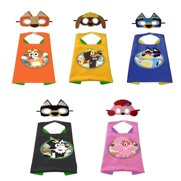 bluey and friends capes and masks