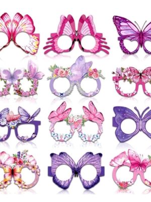 Butterly Photo Props Paper Glasses