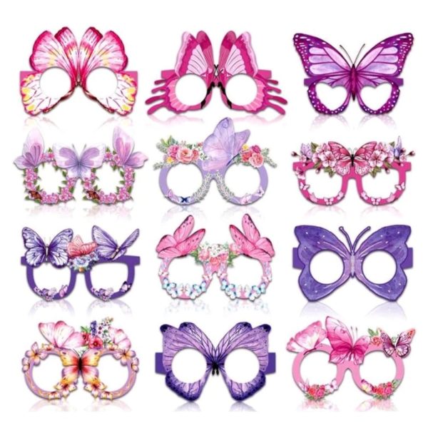 Butterly Photo Props Paper Glasses