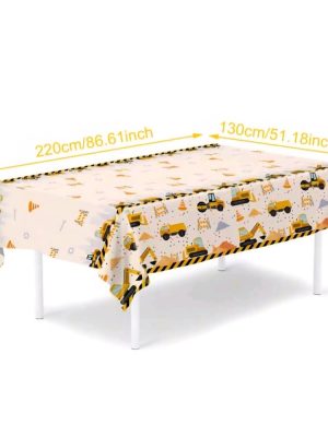Construction Large Disposable Tablecloth