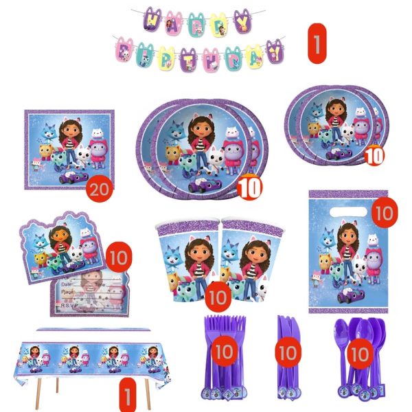 Gabby Party Decoration Set 102 Piece
