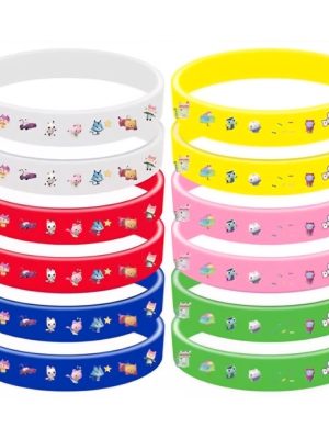 Gabby Themed Party Favors Silicone Wristbands