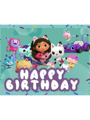 Happy Birthday Themed Backdrop