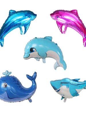 Ocean Themed Foil Balloons Whale Dolphin Shari