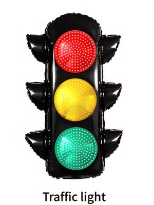 Racing Traffic Light Shaped Foil Balloon