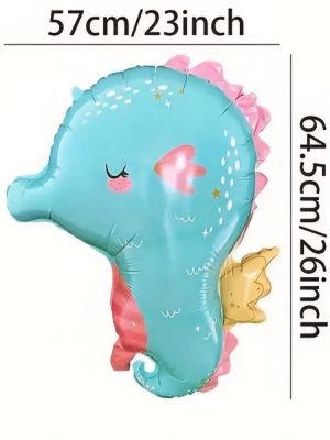 Sea Horse Matt Shaped Foil Balloon