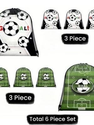 Soccer Party Drawsting Bags Soccer Party Favors