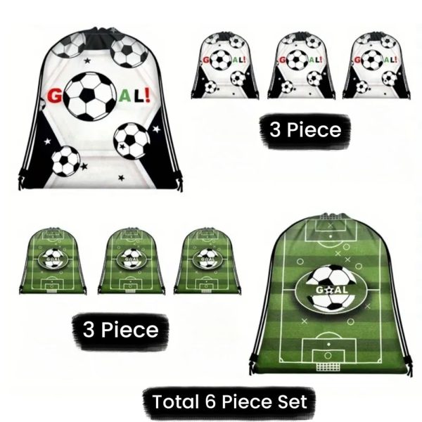 Soccer Party Drawsting Bags Soccer Party Favors