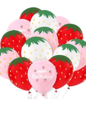 Strawberry Latex Balloons