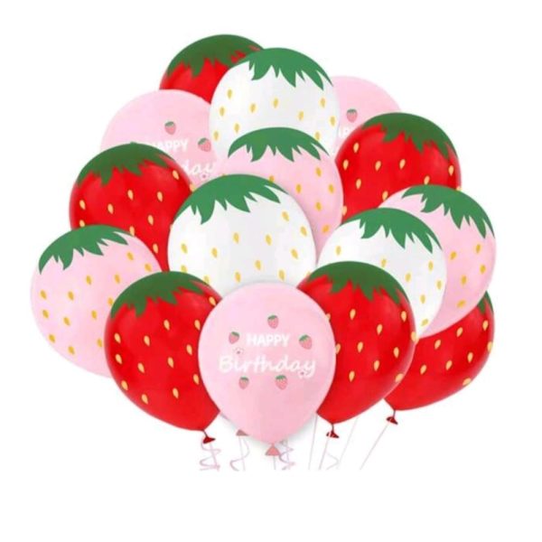 Strawberry Latex Balloons