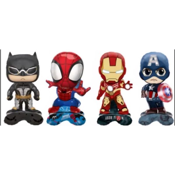 Super Hero Standing Foil Balloons Super Hero Party Decorations