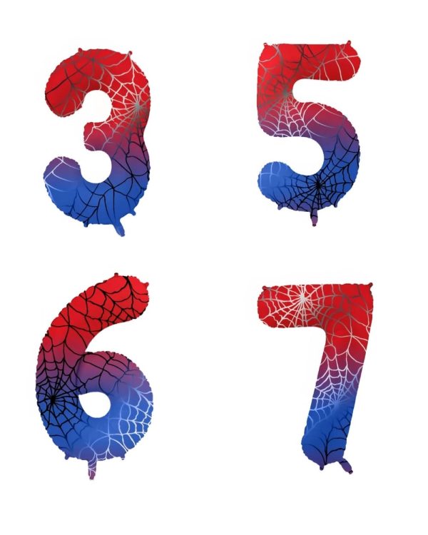 Superhero Number Foil Balloons