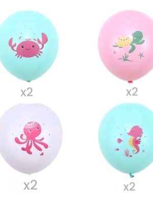 Under The Sea Party Supplies Latex Balloons Pastel