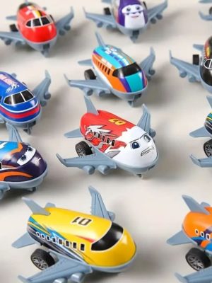 Airplane Party Favors Assorted Colours Pull Back Toys