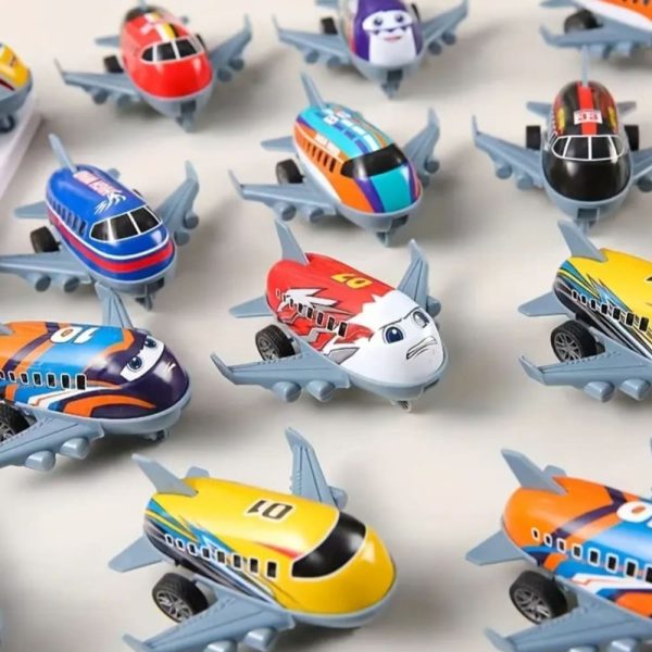 Airplane Party Favors Assorted Colours Pull Back Toys