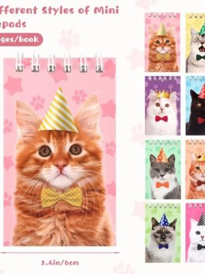 Cat Party Favors Mini Note Pads