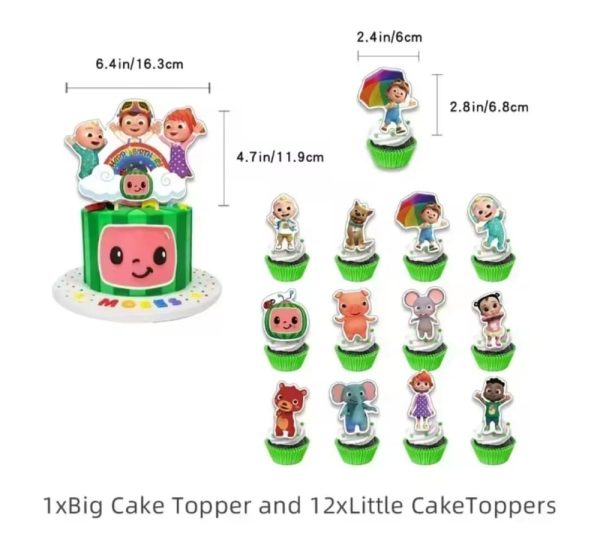 Coco Melon Cupcake Toppers