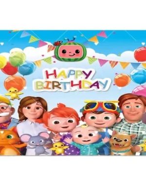 Cocomelon Happy Birthday Backdrop