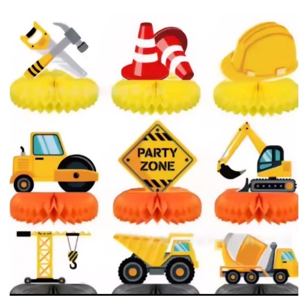 Construcion Tableware Decorations