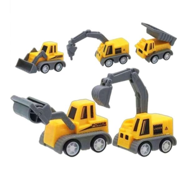 Construction Party Favors Pull Back Toys