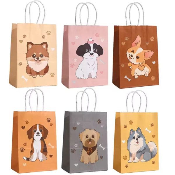 Cute Dog Assorted Favor Bags