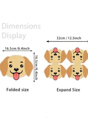 Cute Dog Face Shaped Napkins
