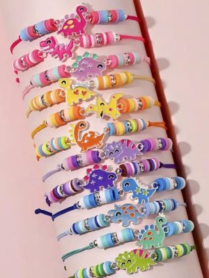 Dinosaur Girl Party Favors Bracelets Assorted Designs