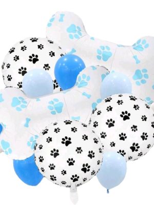 Dog Bone Balloon Bouquet Blue