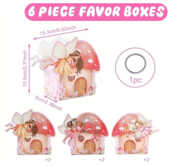 Fairy Favor Boxes Dimensions