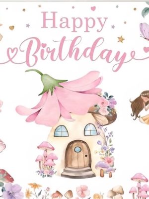 Fairy Happy Birthday Backdrop