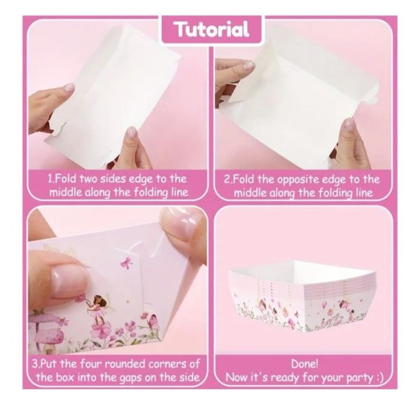 Fairy Party Snack Trays Assemble Method