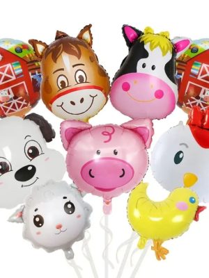 Farm Animal Party Balloon Bundle 9 Piece