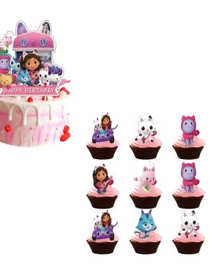 Gabby Cake And Cupcake Toppers