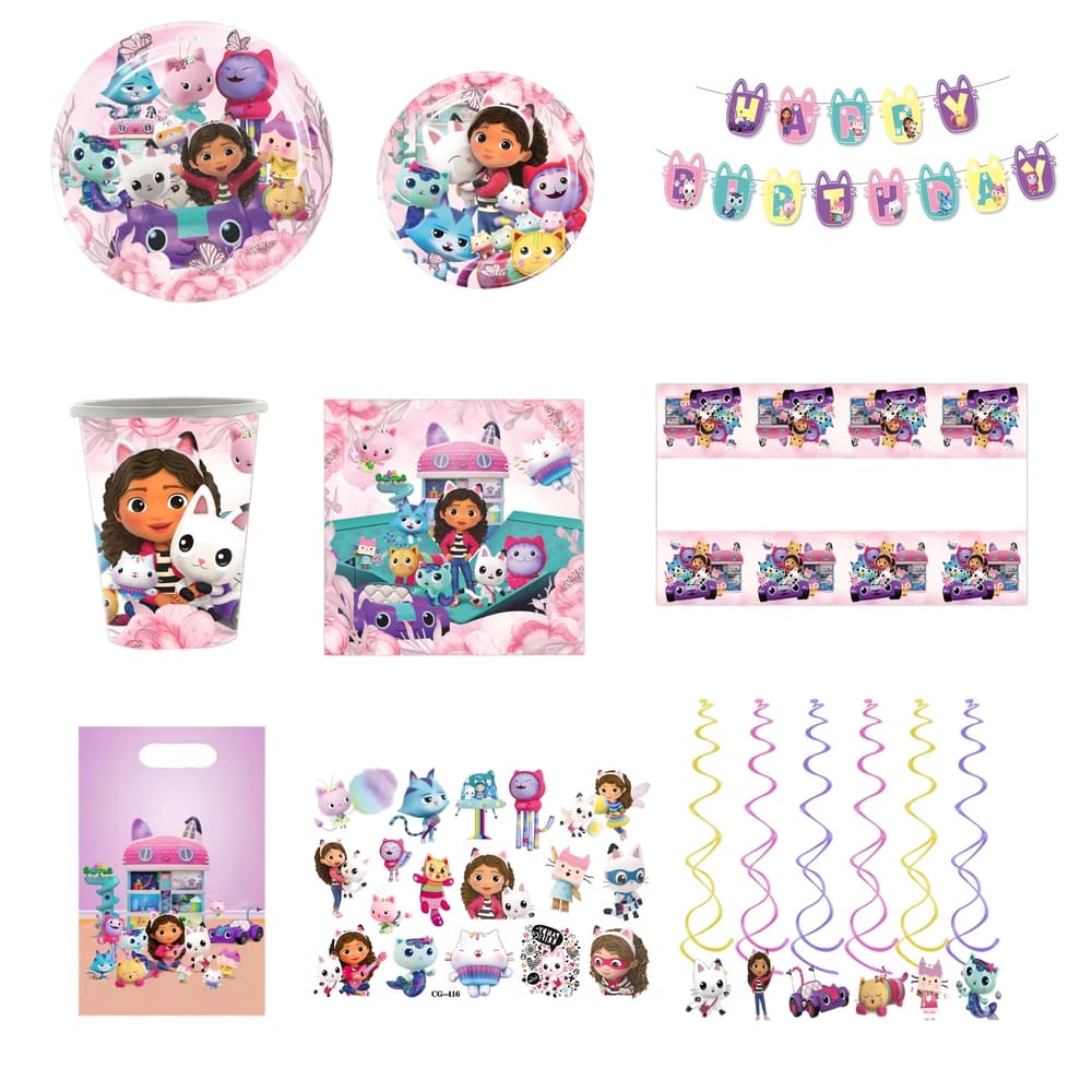 Gabby's Themed Tableware Set Design Two-Party Guests 10 1 Gabby Dollhouse Themed Tableware