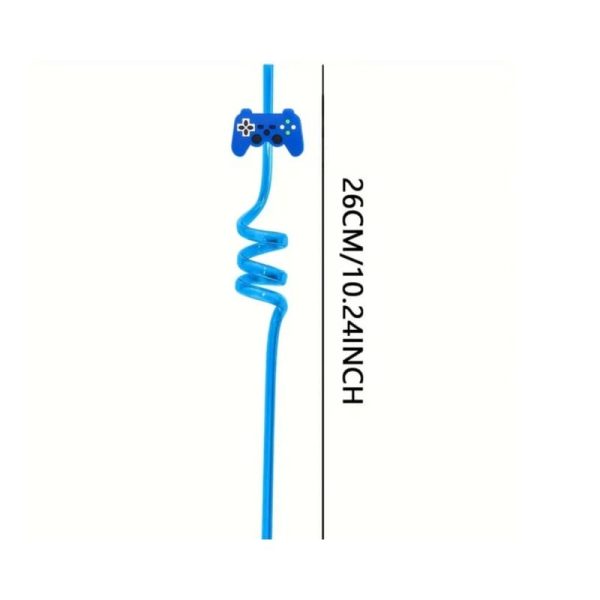 Gamer Reusable Plastic Straw Dimensions