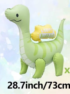 Matte Green Dinosuar Standing Balloon Party Decor Dinosaur Themed Party