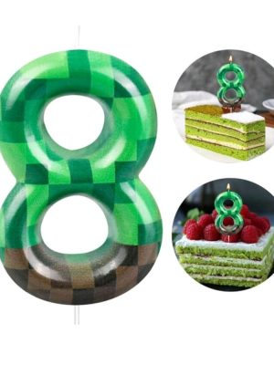 Pixel Birthday Candle Number Eight