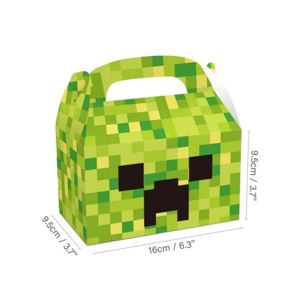 Pixel Miner Favor Boxes Dimensions