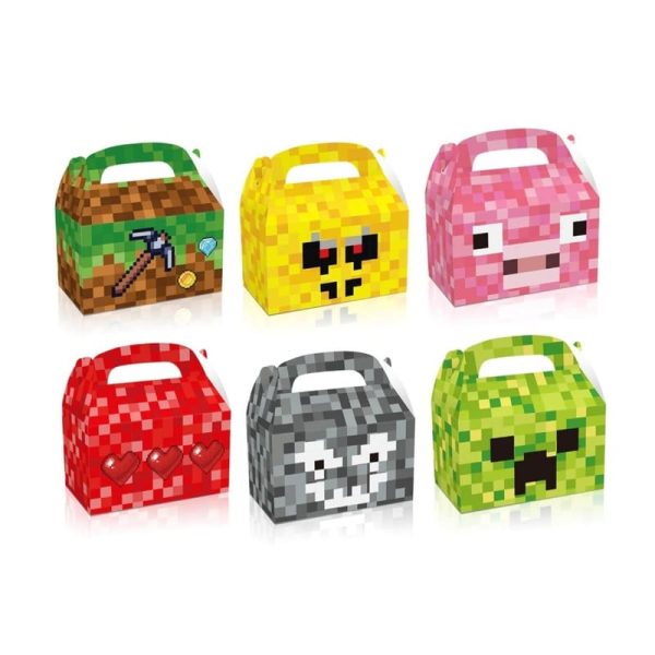 Pixel Miner Party Favor Boxes