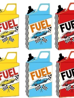 Race Car Fuel Cans Shaped Party Favor Boxes