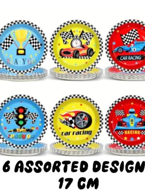 Race Car Paper Plates Assorted Designs