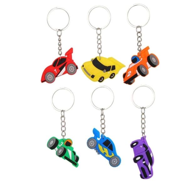 Race Car Party Favors Assorted Designs Keyrings