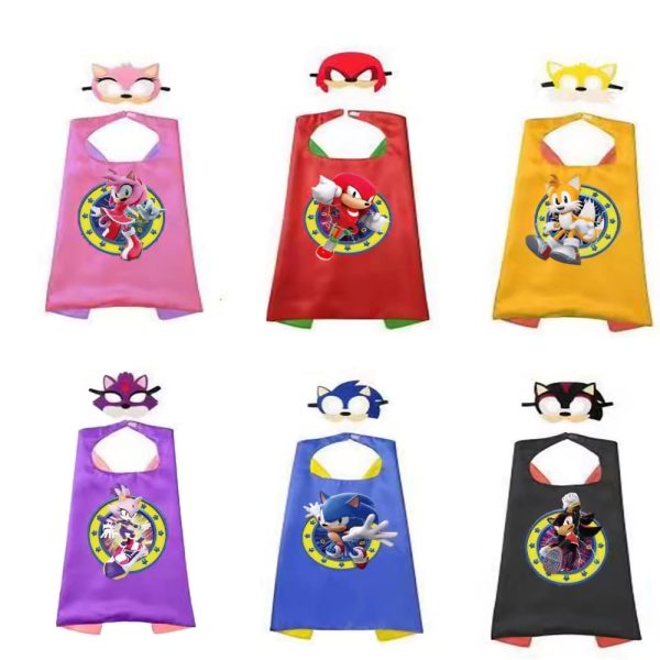 Sonic Capes And Masks Dress Up Sonic Themed Party