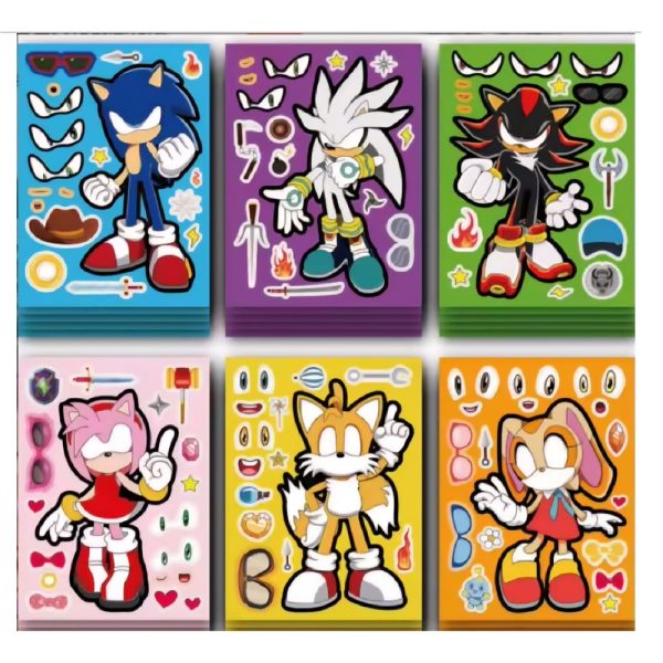 Sonic Party Favors Activity Stickers